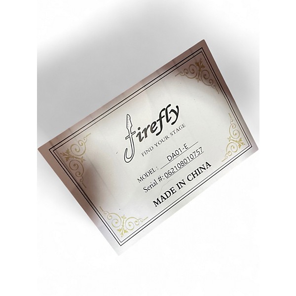 Used Firefly DA01-E natural Acoustic Electric Guitar