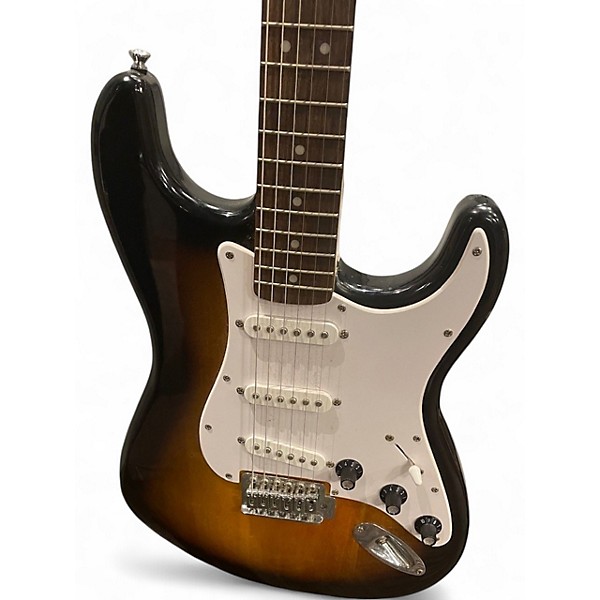 Used Squier Standard Stratocaster 2 Color Sunburst Solid Body Electric Guitar
