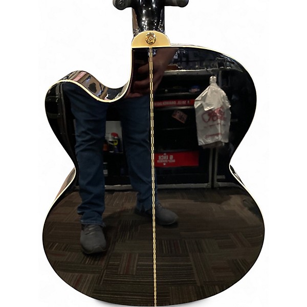 Used Epiphone J-200EC BLACK Acoustic Guitar