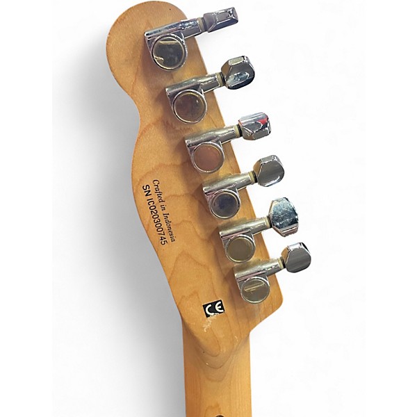 Used Squier telecaster standard Rolling Rock 20th anniversary green Solid Body Electric Guitar