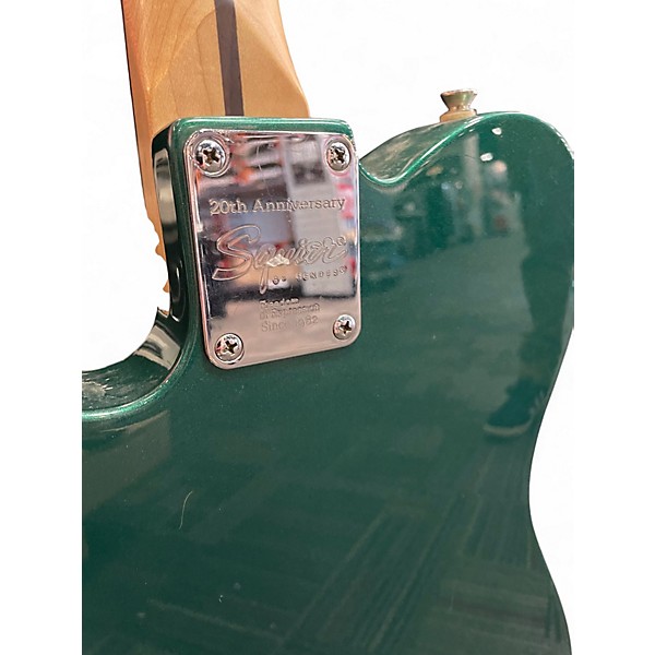 Used Squier telecaster standard Rolling Rock 20th anniversary green Solid Body Electric Guitar