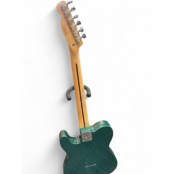Used Squier telecaster standard Rolling Rock 20th anniversary green Solid Body Electric Guitar