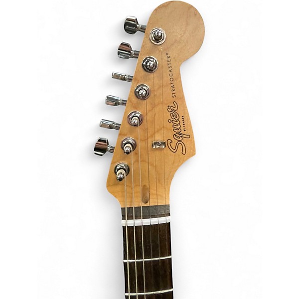 Used Squier Standard Stratocaster Black Solid Body Electric Guitar