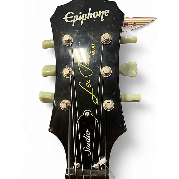 Used Epiphone Les Paul Studio Candy Apple Red Solid Body Electric Guitar