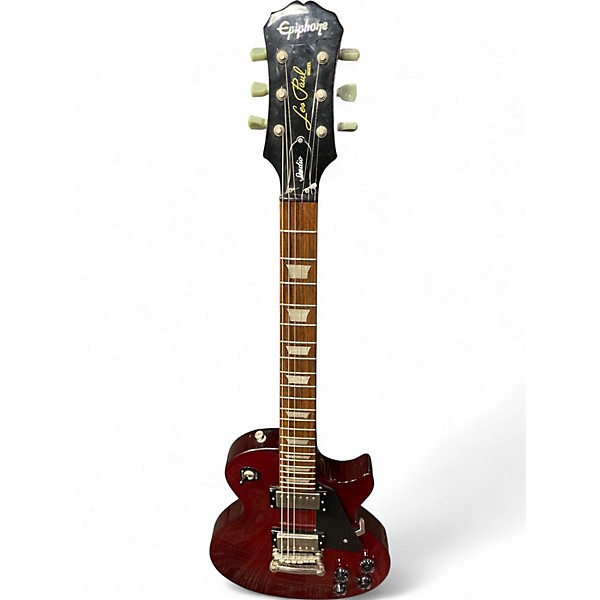 Used Epiphone Les Paul Studio Candy Apple Red Solid Body Electric Guitar
