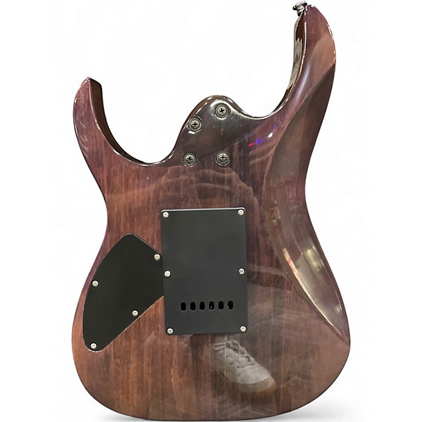 Used Ibanez RG320DXQM Brown Solid Body Electric Guitar
