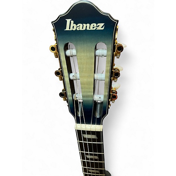 Used Ibanez FRH20FMN TEAL Classical Acoustic Electric Guitar
