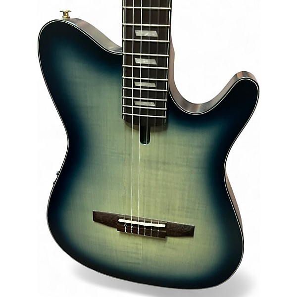 Used Ibanez FRH20FMN TEAL Classical Acoustic Electric Guitar