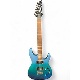 Used Ibanez S521 Metallic Aqua Marine Solid Body Electric Guitar