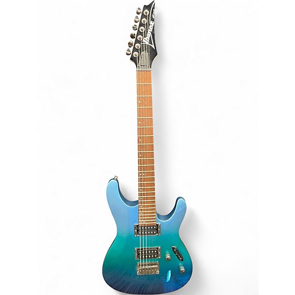 Used Ibanez S521 Metallic Aqua Marine Solid Body Electric Guitar
