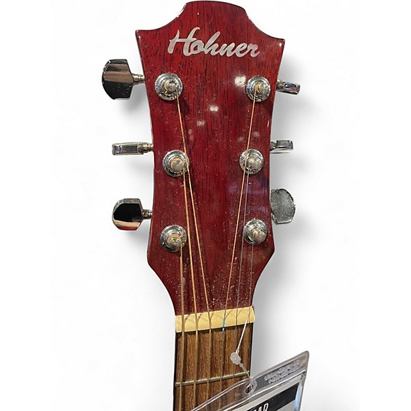 Used Hohner hw300g red  Acoustic Guitar