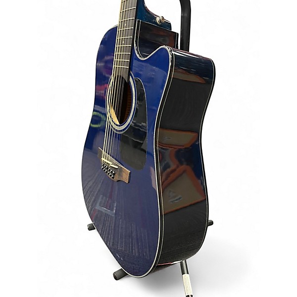 Used Takamine GD30CE-12 Trans Blue 12 String Acoustic Electric Guitar