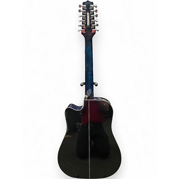 Used Takamine GD30CE-12 Trans Blue 12 String Acoustic Electric Guitar