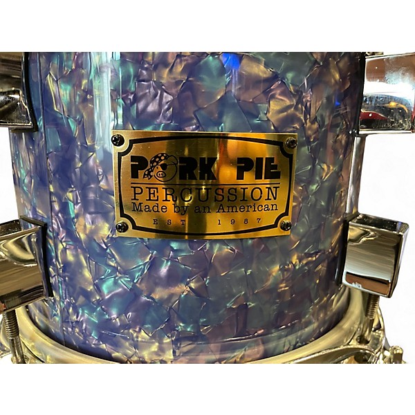 Used Pork Pie USA 6 Piece Custom Mediterranean Pearl  Drum Kit