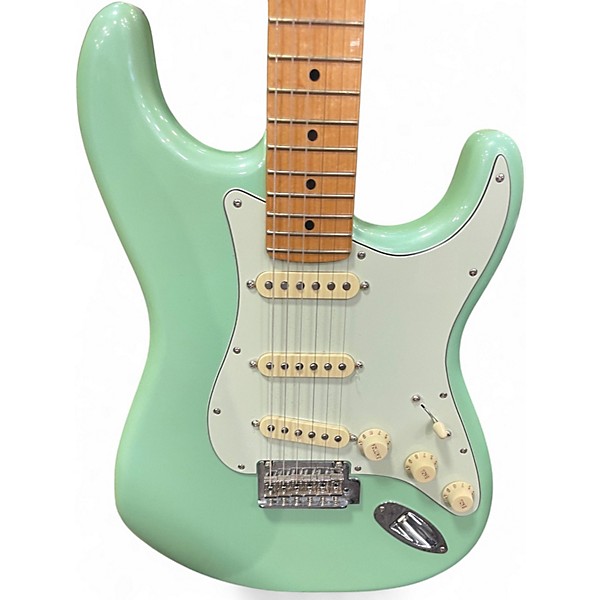 Used Fender Player Stratocaster Surf Green Solid Body Electric Guitar