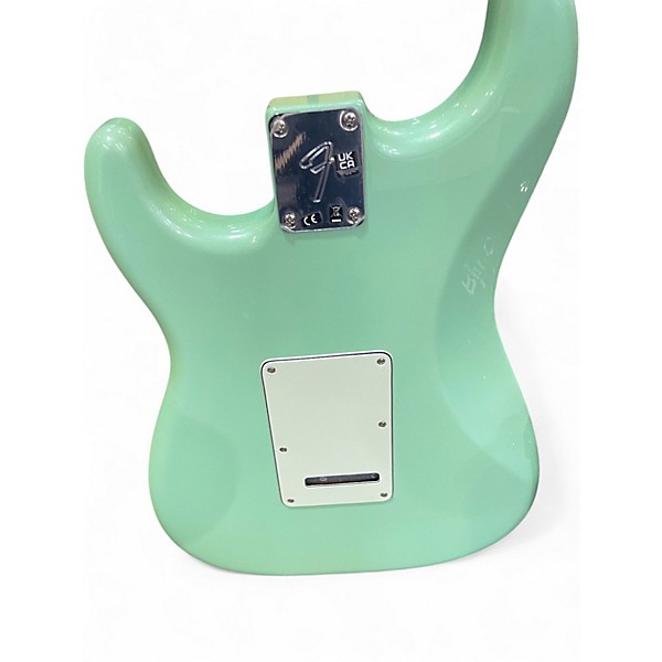 Used Fender Player Stratocaster Surf Green Solid Body Electric Guitar