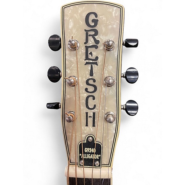 Used Gretsch Guitars G9240 Alligator Biscuit Round Neck Natural Resonator Guitar