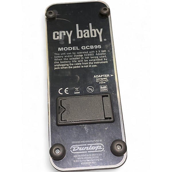 Used Dunlop GCB95 Original Crybaby Wah Effect Pedal