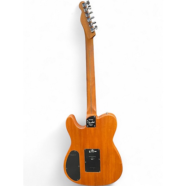Used Fender Acoustasonic Player Telecaster Yellow Acoustic Electric Guitar