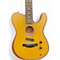 Used Fender Acoustasonic Player Telecaster Yellow Acoustic Electric Guitar