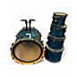 Used Pearl 5 Piece EXR Export Metallic Blue Drum Kit thumbnail