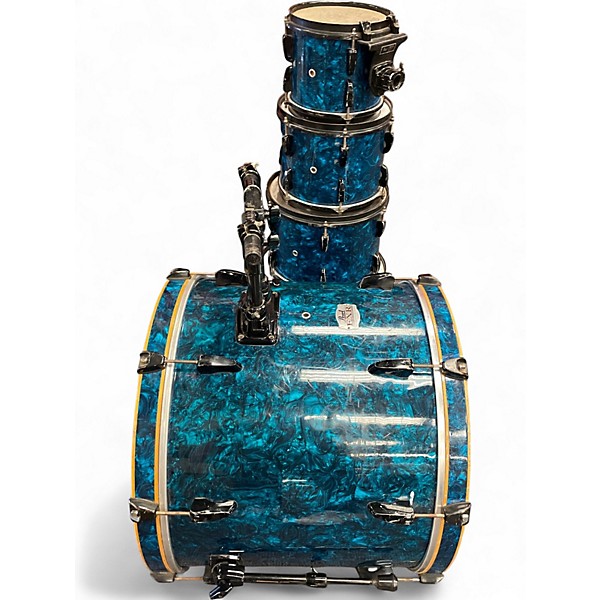 Used Pearl 5 Piece EXR Export Metallic Blue Drum Kit