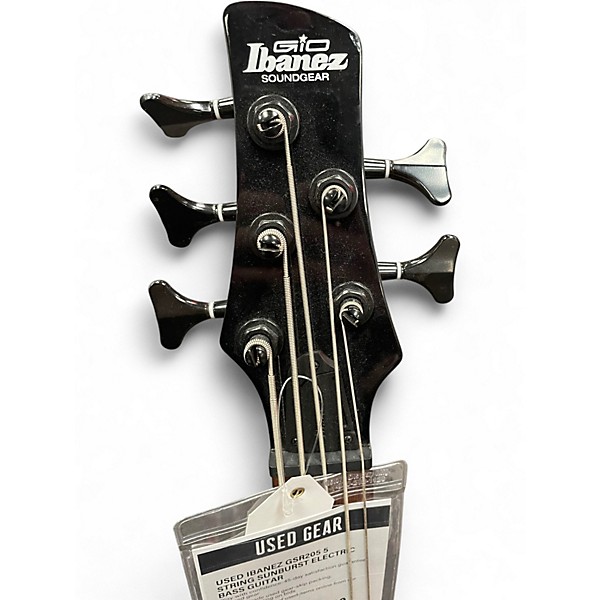 Used Ibanez GSR205 5 String SUNBURST Electric Bass Guitar