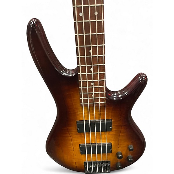 Used Ibanez GSR205 5 String SUNBURST Electric Bass Guitar