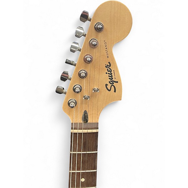 Used Squier MUSTANG HH White Solid Body Electric Guitar