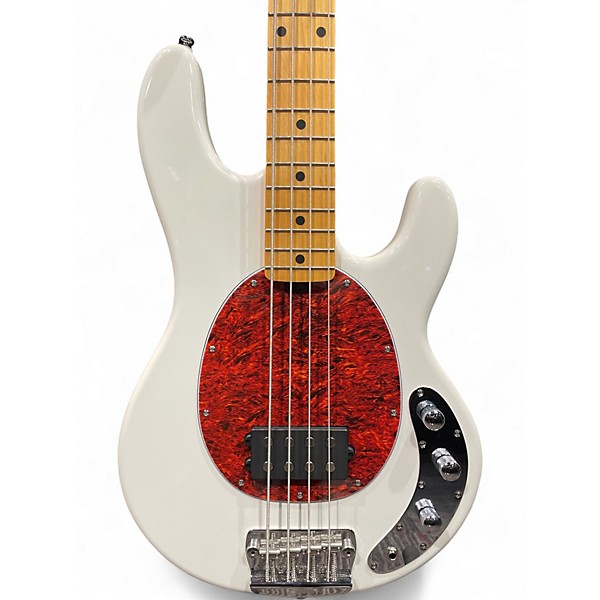 Used Sterling by Music Man RAY24CA Olympic White Electric Bass Guitar