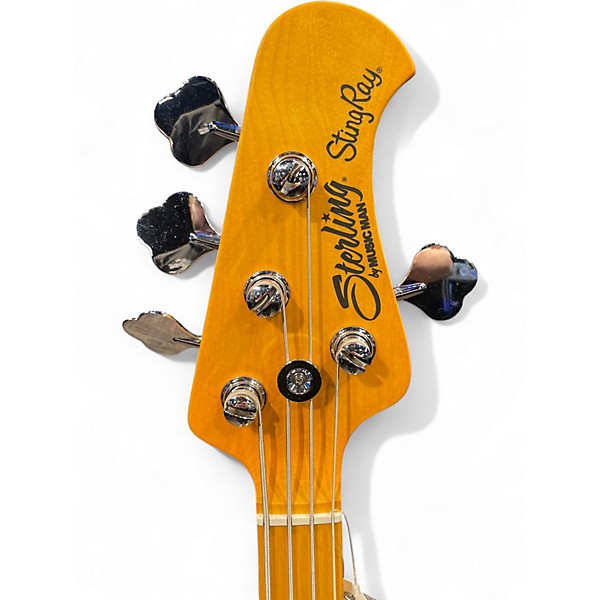 Used Sterling by Music Man RAY24CA Olympic White Electric Bass Guitar