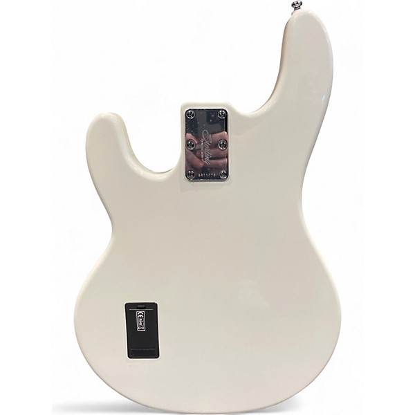 Used Sterling by Music Man RAY24CA Olympic White Electric Bass Guitar