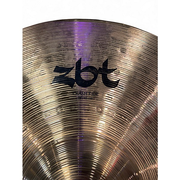 Used Zildjian 18in ZBT Crash Ride Cymbal