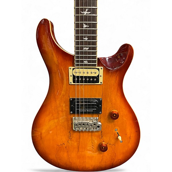Used PRS SE Custom 24 Amber Solid Body Electric Guitar