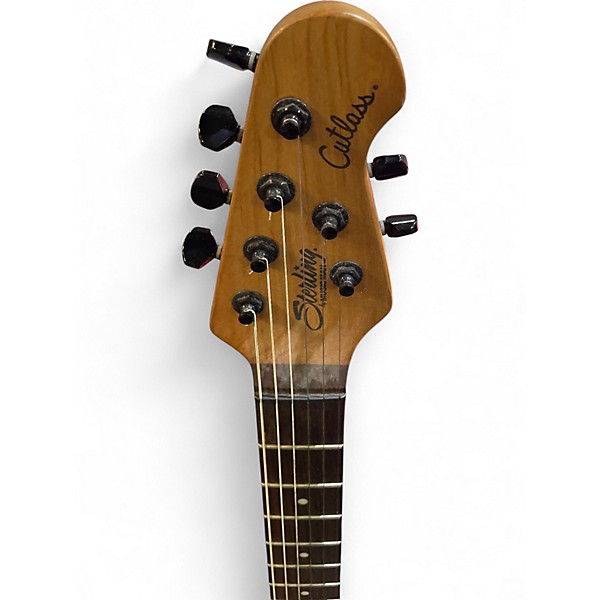 Used Sterling by Music Man JASON RICHARDSON CUTLASS DARK SCARLETT Solid Body Electric Guitar
