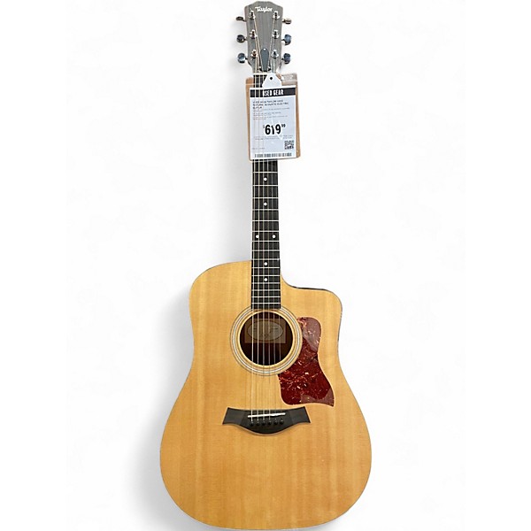 Used 2010s Taylor 110CE Natural Acoustic Electric Guitar