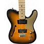 Used Squier Paranormal Cabronita Telecaster 2 Tone Sunburst Hollow Body Electric Guitar