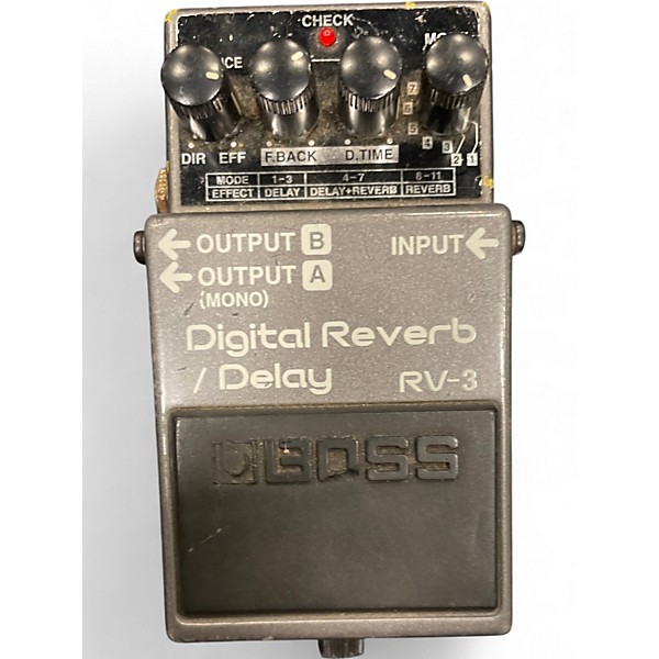 Used BOSS RV3 Digital Reverb Delay Effect Pedal