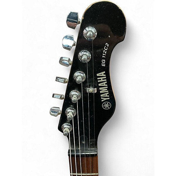 Used Yamaha EG112C2 Black Solid Body Electric Guitar
