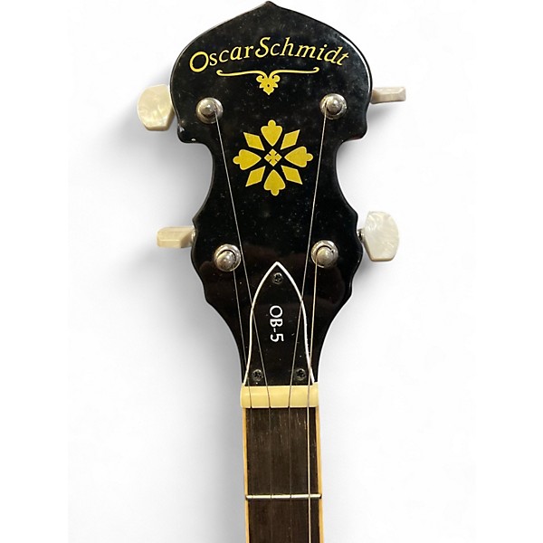Used Oscar Schmidt OB-5 Brown Sunburst Banjo