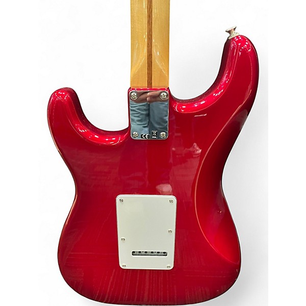 Used Fender FSR Standard Stratocaster HSS Candy Red Burst Solid Body Electric Guitar