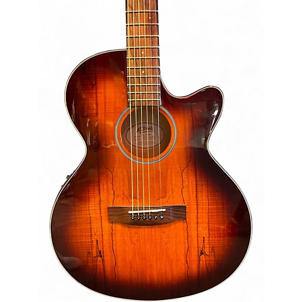 Used Mitchell MX430SM Iced Tea Acoustic Electric Guitar