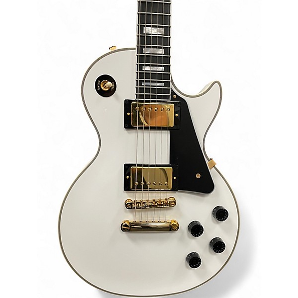 Used 2024 Epiphone INSPIRED BY GIBSON CUSTOM LES PAUL Alpine White Solid Body Electric Guitar