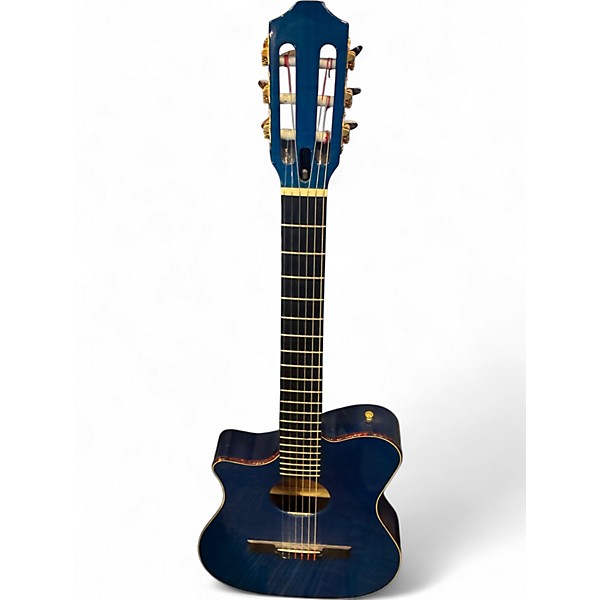 Used Carvin CL450 Blue Nylon String Acoustic Guitar