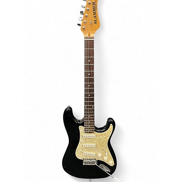 Used Hamer Slammer Black Solid Body Electric Guitar