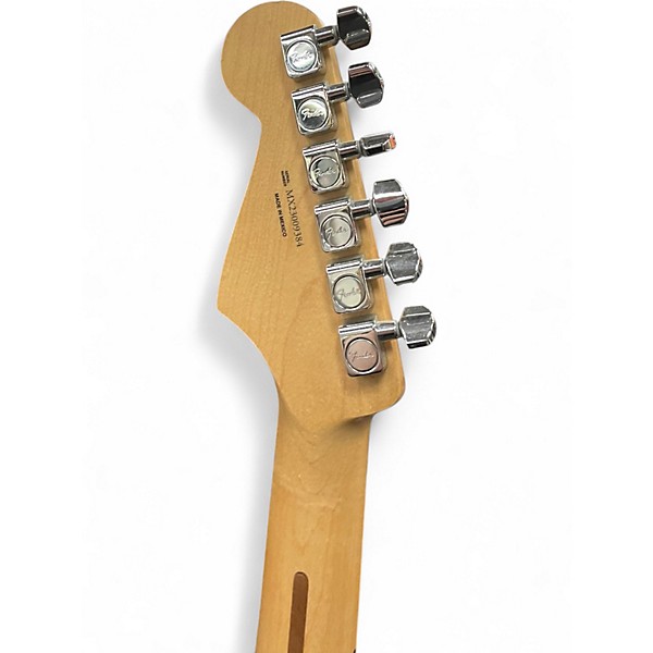 Used Fender Player Stratocaster Black Solid Body Electric Guitar