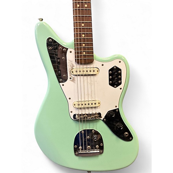 Used Squier Vintage Modified Jaguar Surf Green Solid Body Electric Guitar
