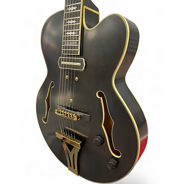 Used 2020s Ibanez Pat Metheny PM3C-BLK 5B-01 Matte Black Satin Acoustic Electric Guitar