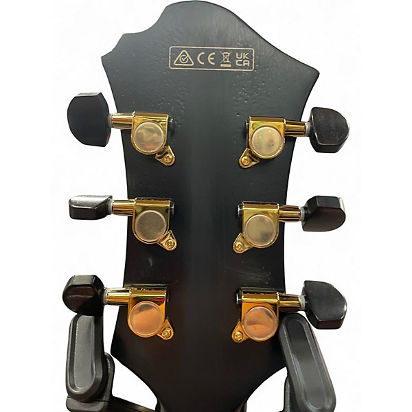 Used 2020s Ibanez Pat Metheny PM3C-BLK 5B-01 Matte Black Satin Acoustic Electric Guitar