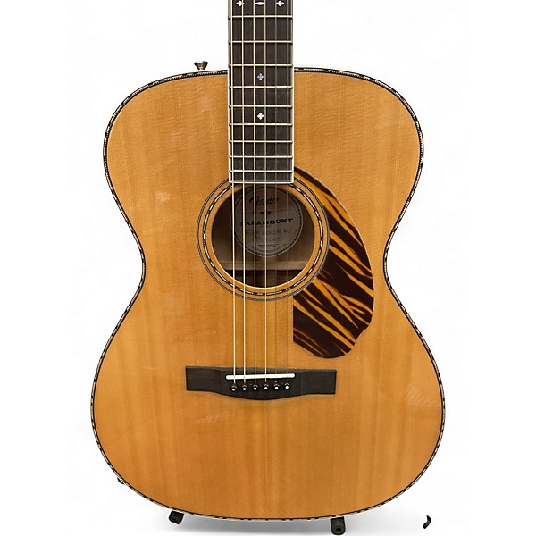 Used Fender PARAMOUNT PO-220E Natural Acoustic Electric Guitar